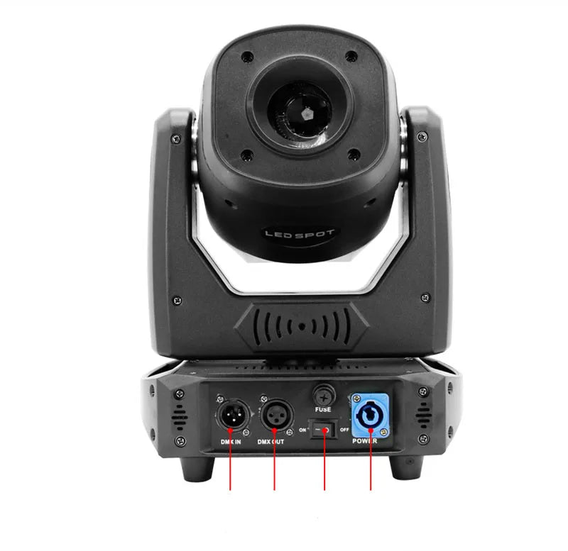 Afralia™ 120W LED Moving Head Spot Light with Rotatable Prism and Gobo Patterns