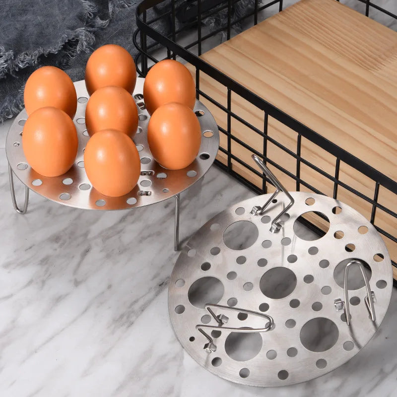 Afralia™ Stainless Steel Steamed Egg Rack & Dumpling Steamer - Multifunctional Cooking Accessories