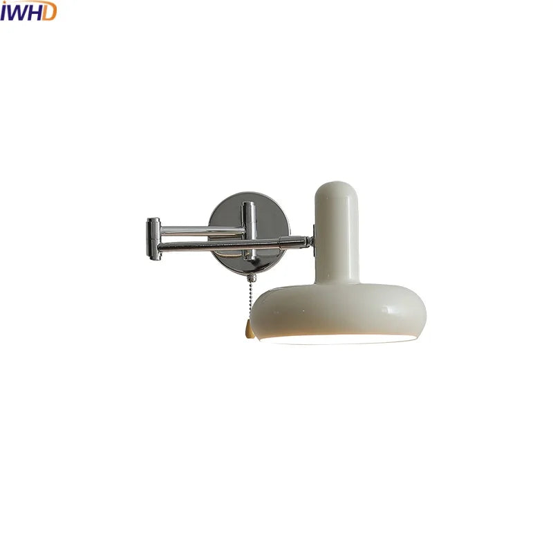 Afralia™ Swing Arm LED Wall Sconce Iron Modern Stair Light Fixtures
