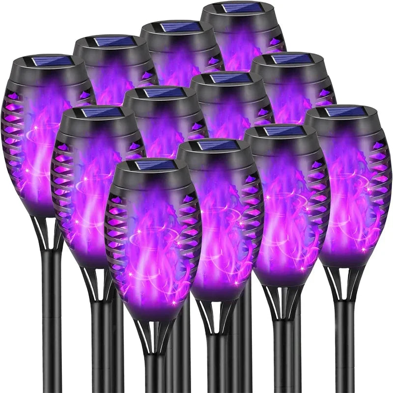 Afralia™ Solar Flame Torch Light - Waterproof Outdoor Garden Decoration
