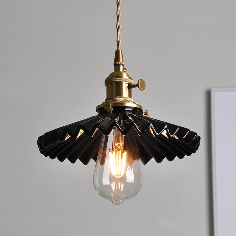 Afralia™ Black Ceramic LED Pendant Lights - Modern Nordic Style Hanglampen