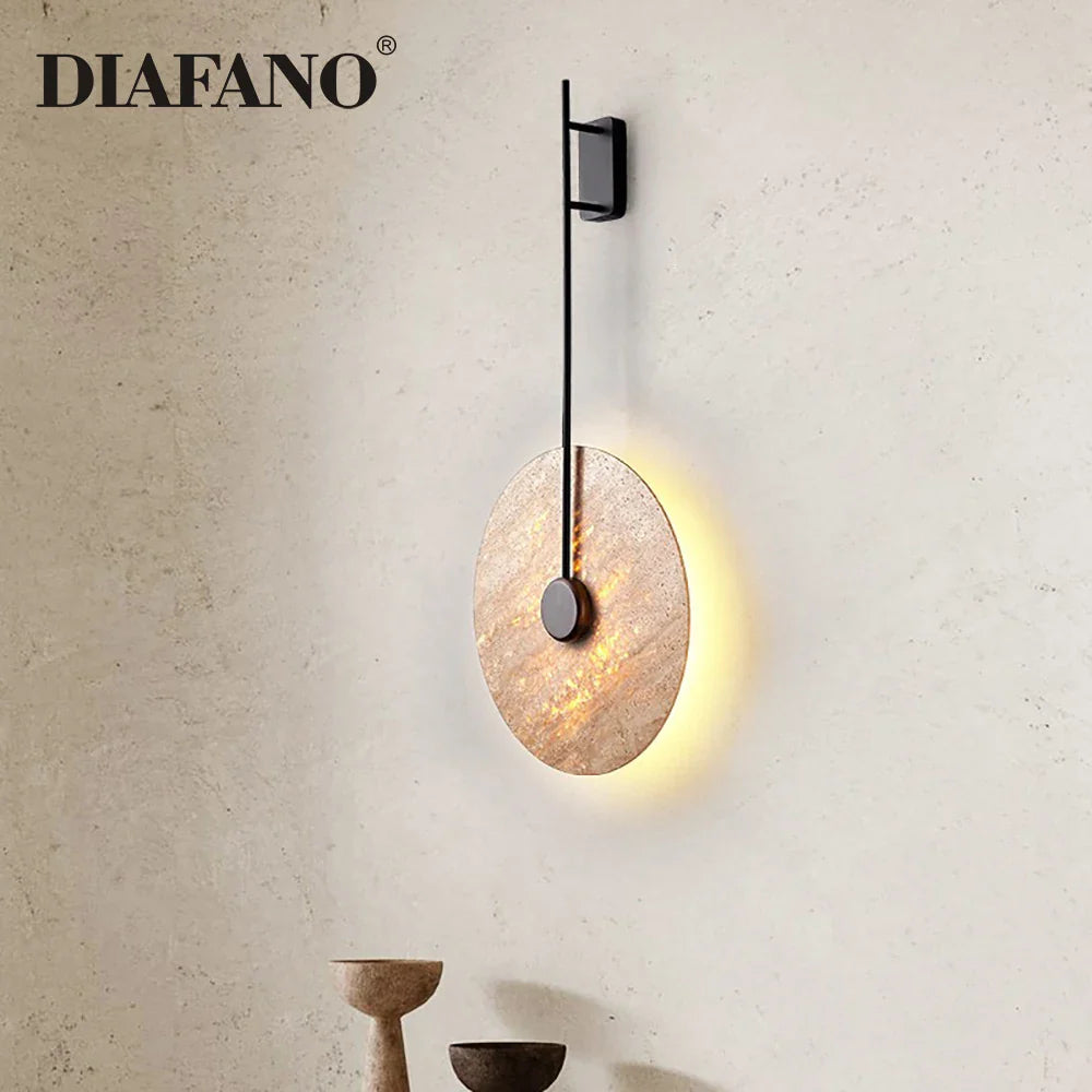 Afralia™ Yellow Cave Stone Wall Lamp LED Decorative Light for Living Room and Bedroom