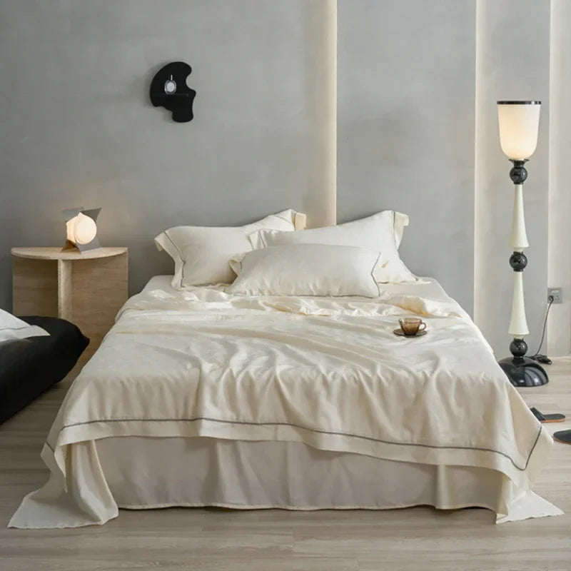 Afralia™ Luxe Lyocell Jacquard Summer Blanket with Mulberry Silk Fill Comforter