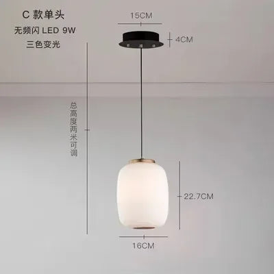 Nordic LED Glass Ball Pendant Light for Dining Table, Living Room, Kitchen by Afralia™