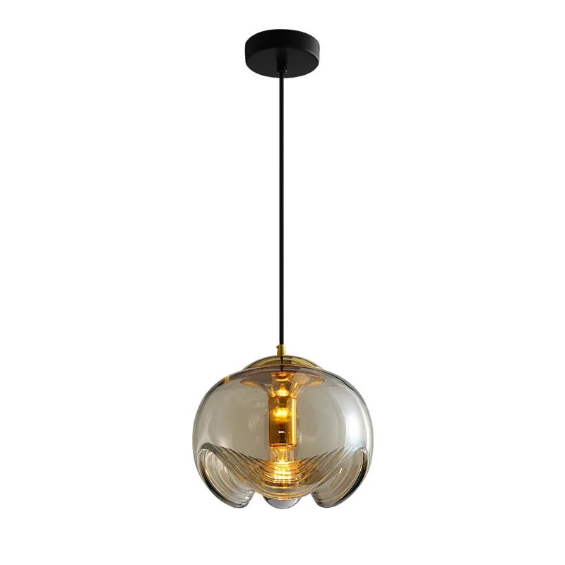 Afralia™ Nordic Style Glass Chandelier for Dining Room and Bar
