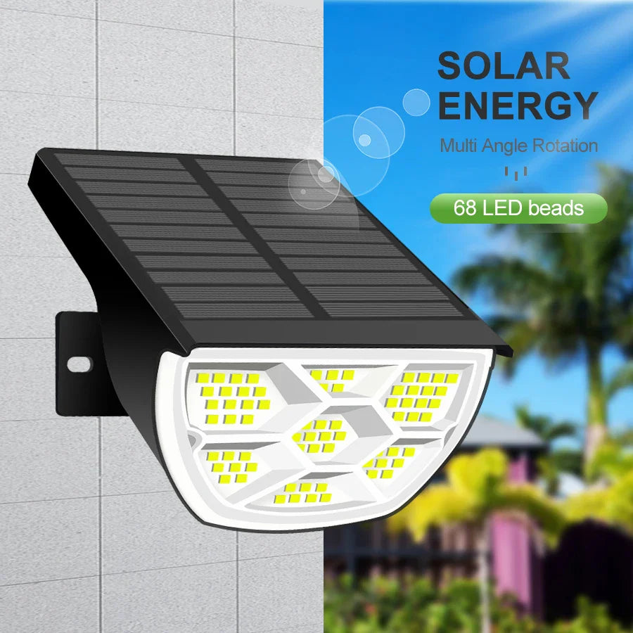 Afralia™ Solar Spotlights Outdoor 3 Modes Wall Lights for Garden Landscape