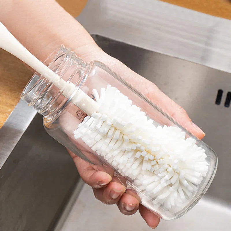 Afralia™ Long Handle Cup Cleaning Brush - Glass & Bottle Sponge Scrubber