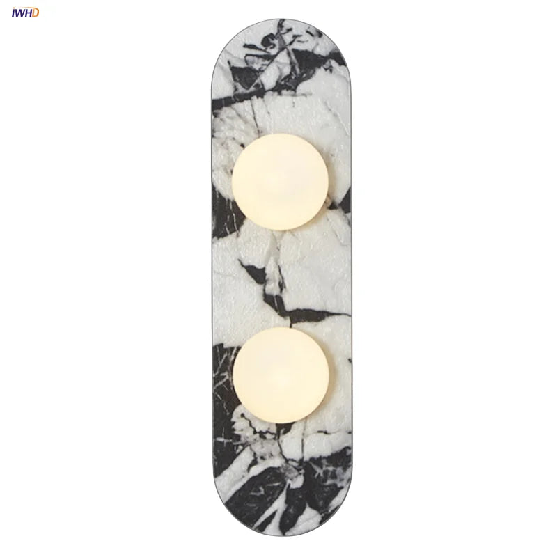 Afralia™ White Glass LED Wall Sconce Modern Luxury Stair Light Fixture Lamparas