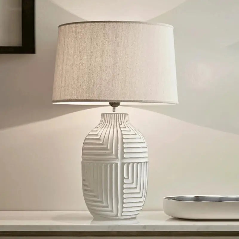 Afralia™ Ceramic Table Lamp for Retro Villa Living Room Decor