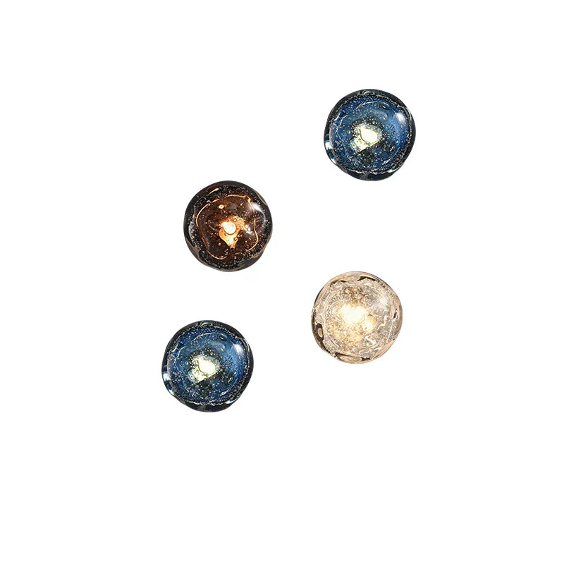 Afralia™ Crystal Glass Wall Sconce Lamps for Stylish Living Room and Bedroom Lighting