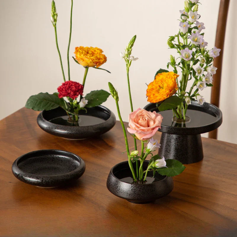 Afralia™ Ceramic Vase Sword Mountain Flower Arrangement Tools Home Decor Pot