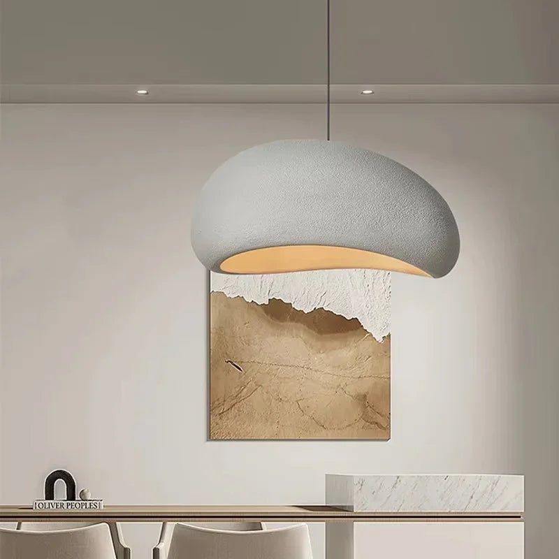 Afralia™ Wabi Sabi E27 LED Pendant Light - Nordic Minimalism Loft Hang Lamp
