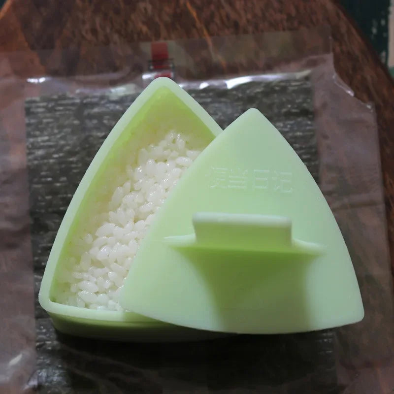 Afralia™ Sushi Mold Onigiri Rice Ball Press Triangular Maker Kit Japanese Bento Accessory