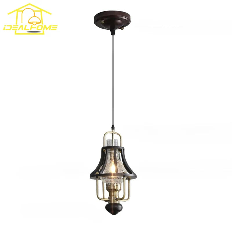 Afralia™ Vintage Medieval Kerosene Pendant Lights | Retro Industrial LED Hanging Lamp