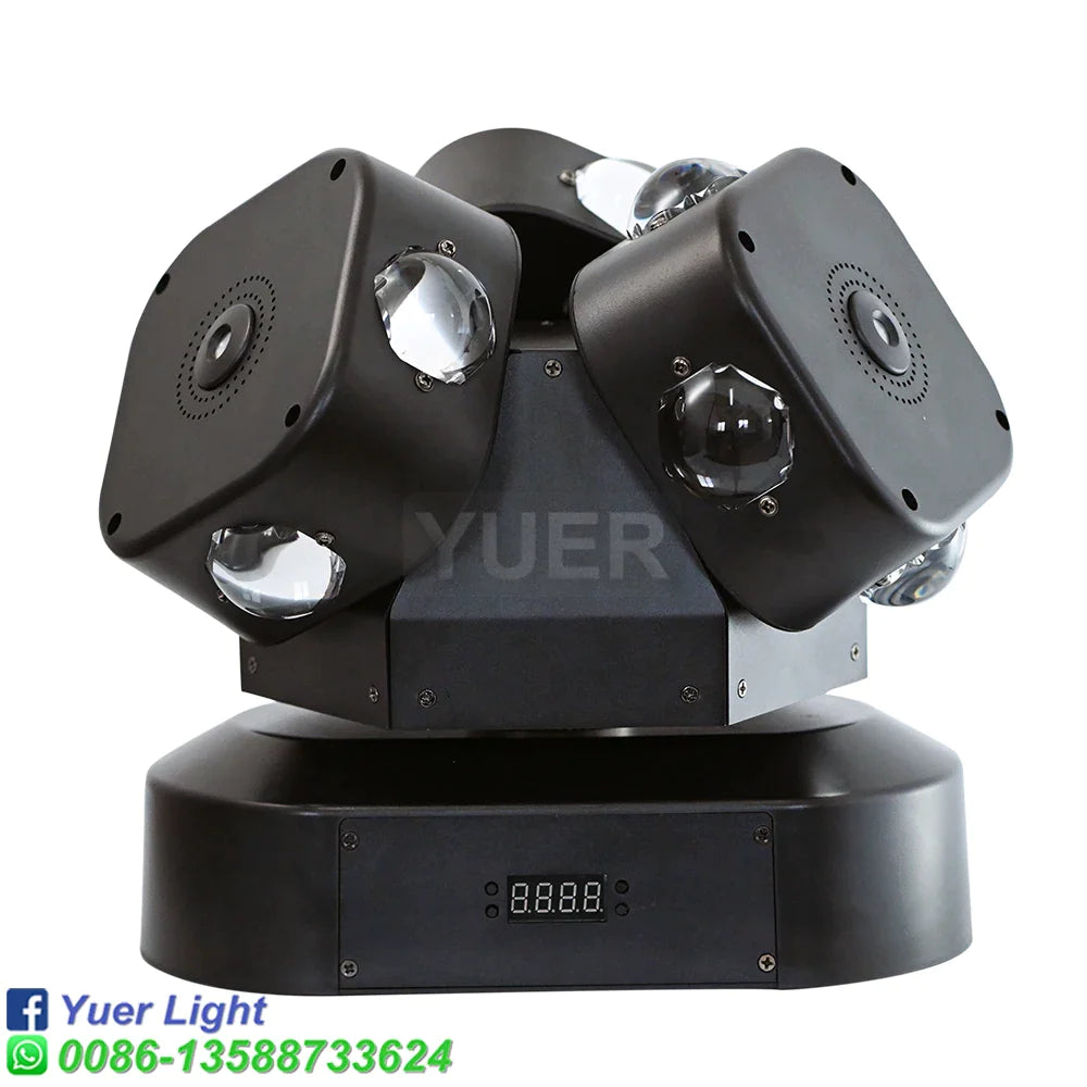 Afralia™ 12X10W 3-Head Moving Head Light with RGG Laser - Perfect for Events!
