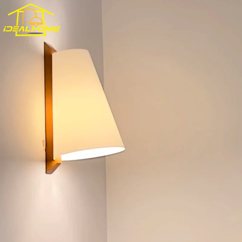 Afralia™ White Horse LED Wall Lamp for Living Room Bedroom Study Background