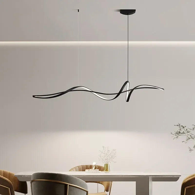 Afralia™ Nordic Minimalist LED Pendant Lights for Home Living Dining Room Bar Salon