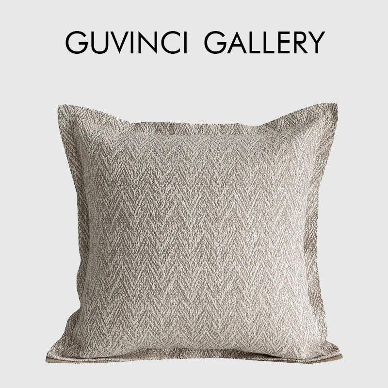 Afralia™ Luxury Linen Herringbone Pillow Cover - Modern & Elegant 50x50cm