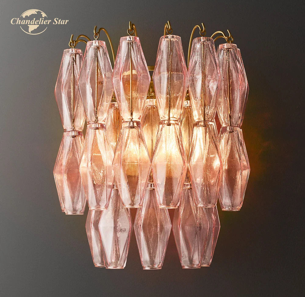 Afralia™ Modern Glass Wall Sconce LED Light Indoor Decor Fixture