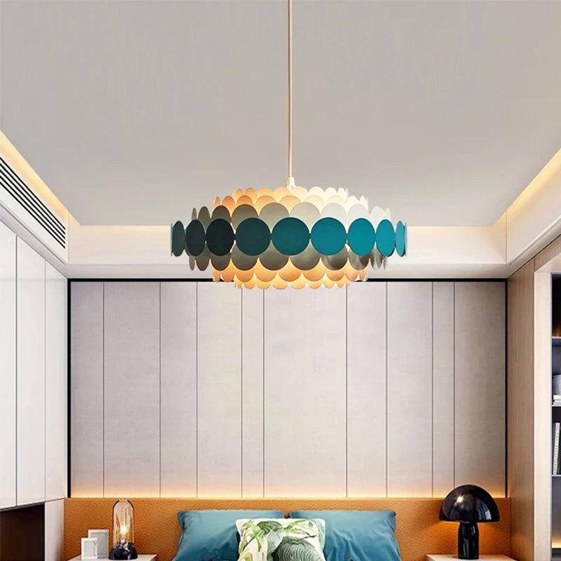 Afralia™ Modern Minimalist Ceiling Chandelier LED Pendant Light for Living Room Bedroom