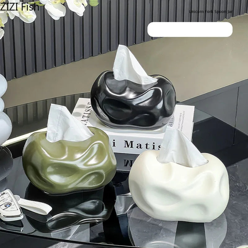 Afralia™ Ceramic Tissue Box: Stylish Table Decoration for Home or Office