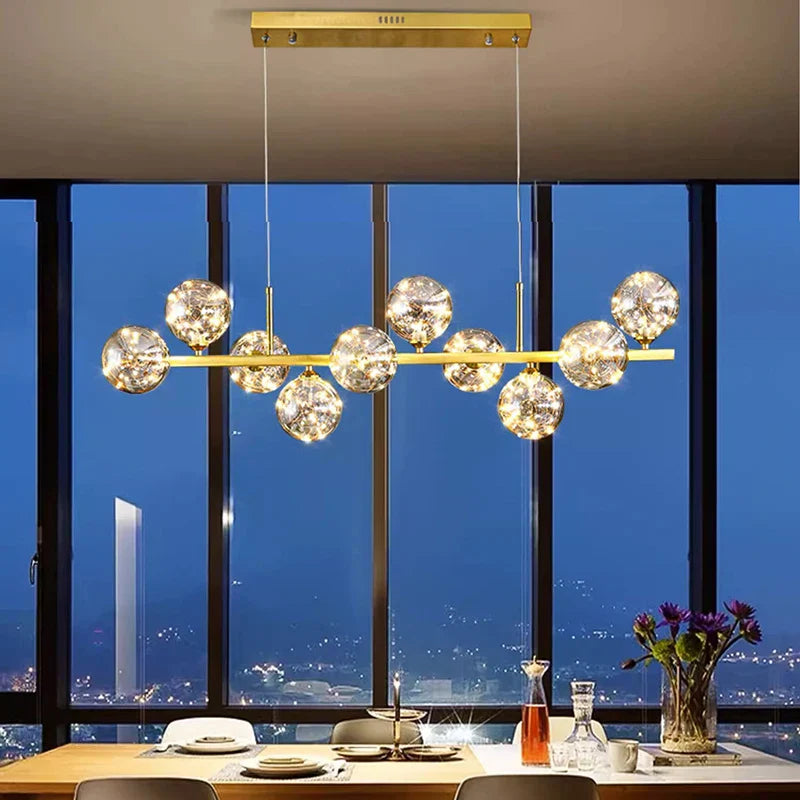 Afralia™ Modern Home Pendant Chandelier Ceiling Lamp for Indoor Dining Room Lighting