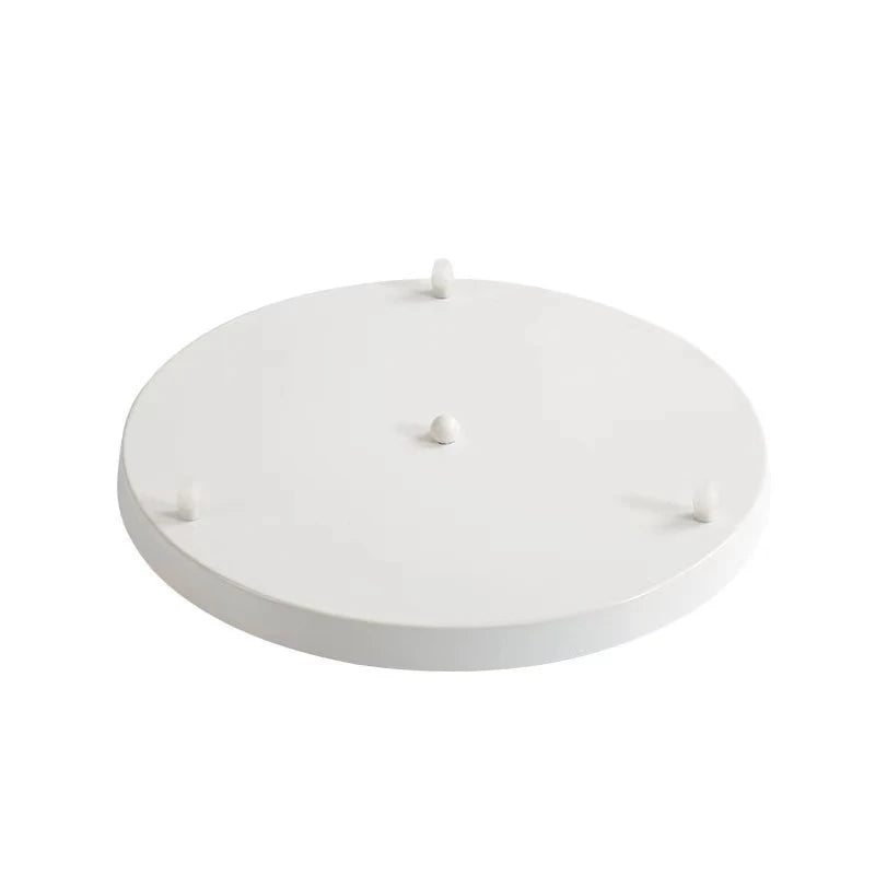 Afralia™ Brass/Silver Base Plate Lighting Accessories: Round/Rectangular Ceiling Canopy Lamps Chassis
