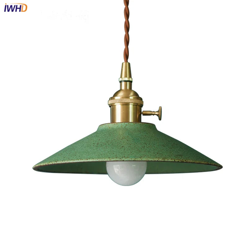 Afralia™ Ceramic LED Pendant Lamp Copper Hanglamp for Dining Living Room Lighting