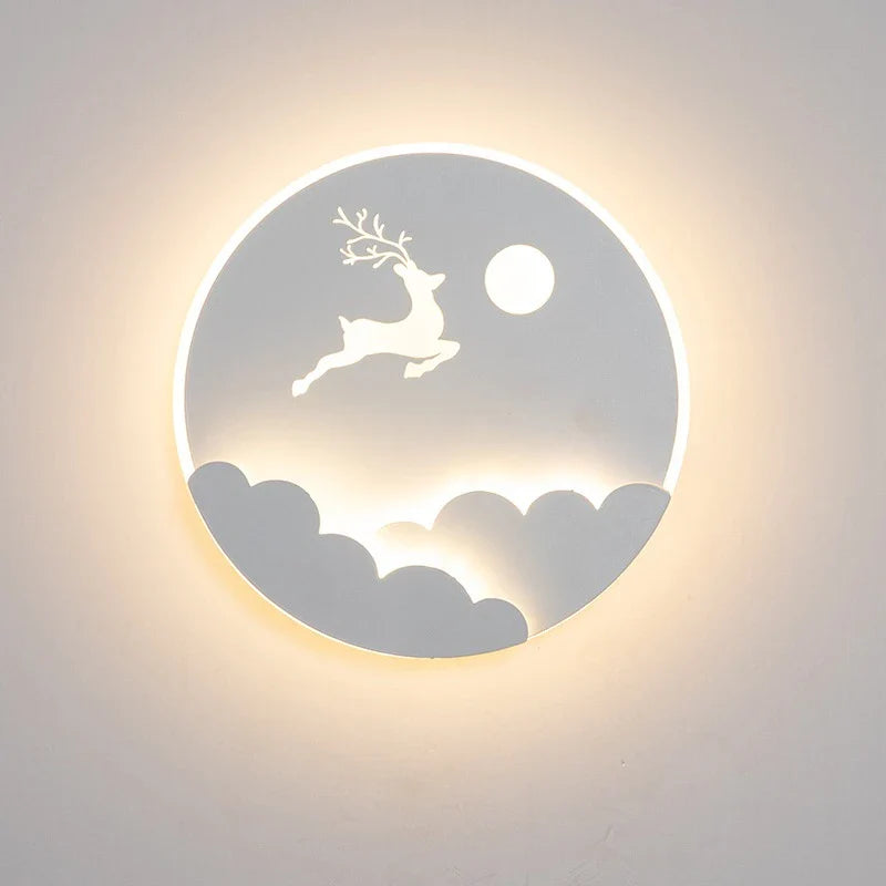 Afralia™ Nordic LED Wall Lamp for Bedroom Living Room Study Balcony Decoration