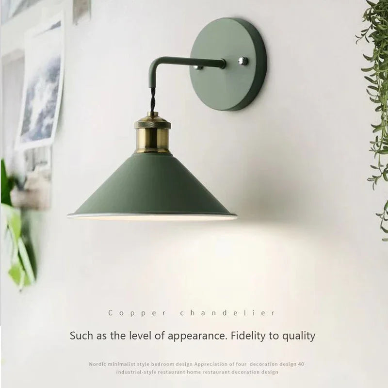 Afralia™ Nordic Modern LED Wall Light - High-Quality Colorful Lustre Lamp for Restaurant and Cafe Decoration