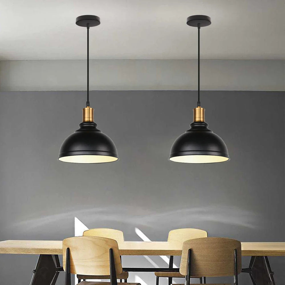 Afralia™ Vintage Industrial Pendant Light Chandelier E27 Base Hanging Lamp Home Lighting