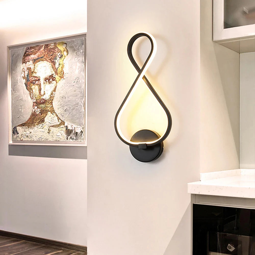 Afralia™ LED Wall Light for Modern Home Lighting Chandelier & Ceiling Lamp Sconce