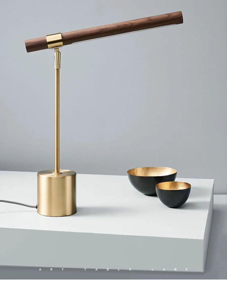Afralia™ Modern LED Wood Table Lamp for Living Room, Bedroom, Study Desk