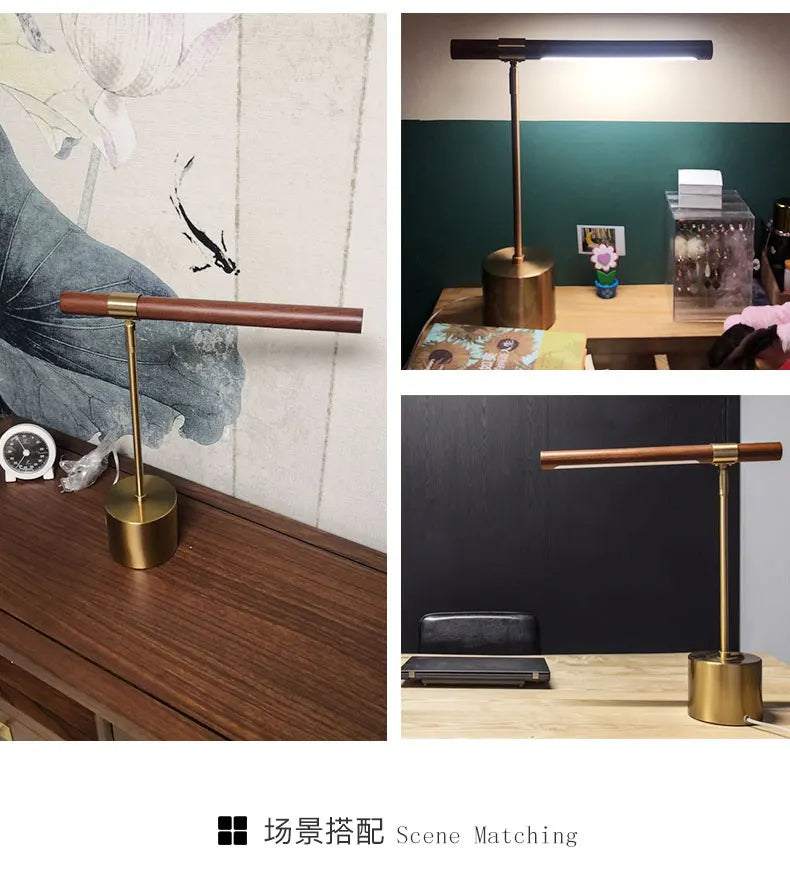 Afralia™ Modern LED Wood Table Lamp for Living Room, Bedroom, Study Desk