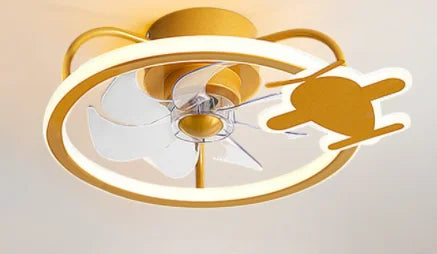 Afralia™ Smart Ceiling Fan Light with Remote Control, Electric Fan for Home, Children's Bedroom