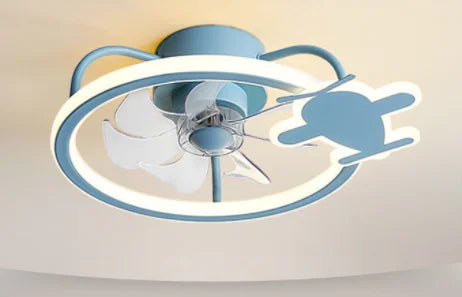 Afralia™ Smart Ceiling Fan Light with Remote Control, Electric Fan for Home, Children's Bedroom