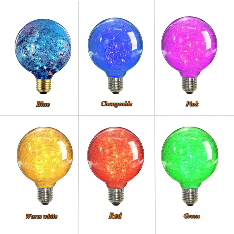 Afralia™ LED Edison Globe Bulb String Lights - Indoor Christmas Decor