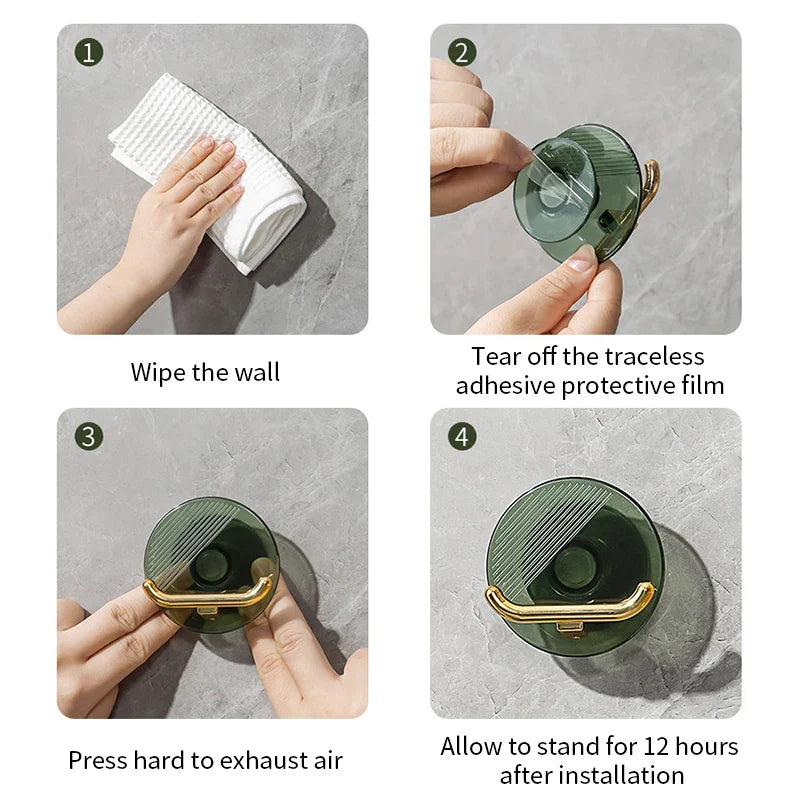 Afralia™ Self Adhesive Wall Hook Set - Multi-Purpose Kitchen Towel Hanger and Key Holder