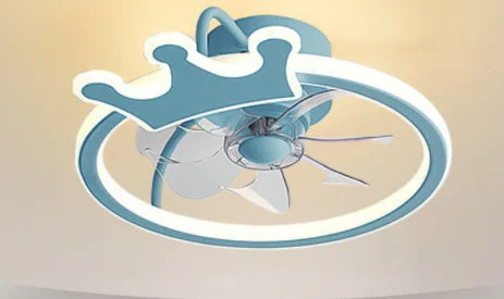 Afralia™ Smart Ceiling Fan Light with Remote Control, Electric Fan for Home, Children's Bedroom