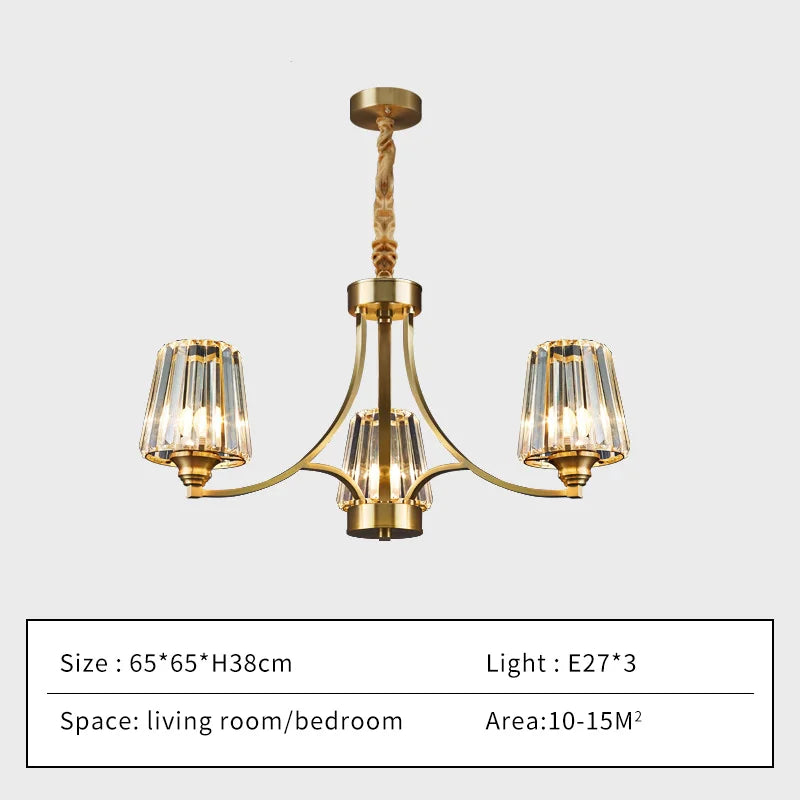 Afralia™ Luxury Crystal Chandelier for Home Lighting Fixture