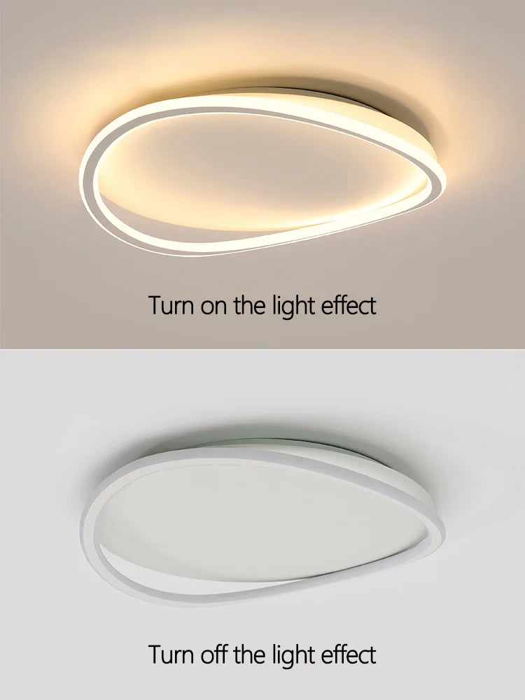 Afralia™ Round Master Bedroom Lamp | Nordic LED Ceiling Light for Modern Living Rooms