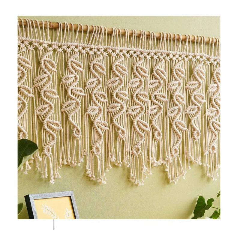 Afralia™ Boho Macrame Tapestry Curtain for Stylish Home Decor