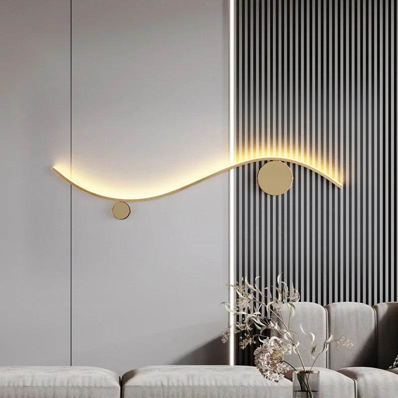 Afralia™ LED Copper Aisle Wall Lamp: Luxury Lighting for Living Room, Corridor, and Background