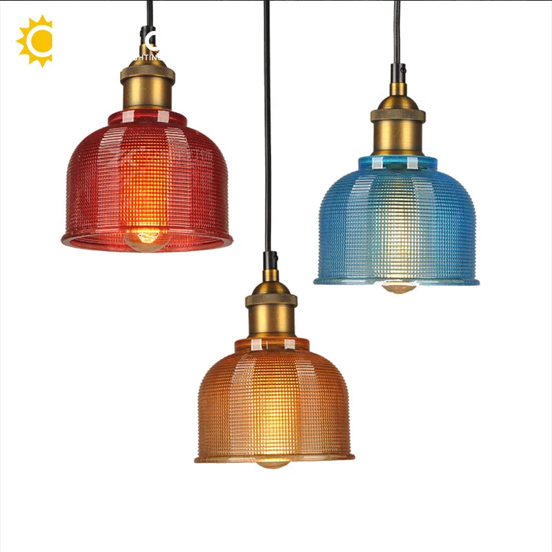 Modern E27 Glass Pendant Light by Afralia™ for Dining Bedroom Bar Cafe Decoration