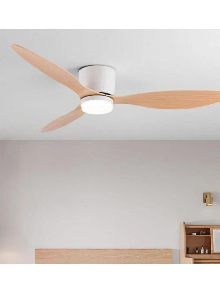 Afralia™ Modern DC Motor Ceiling Fan 6 Speeds Remote Control 20CM Lux&vitae