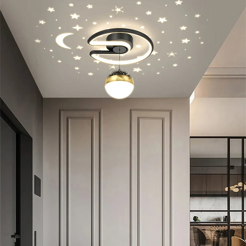 Afralia™ Modern LED Ceiling Lamp Indoor Lighting for Home Decoration