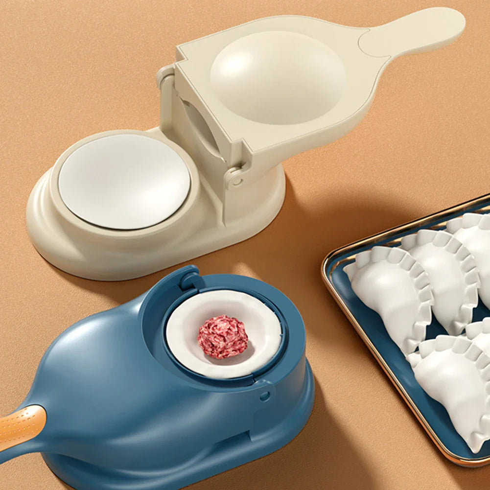 Afralia™ Dumpling Maker Set: 2-in-1 Dough Press Tool for Easy Dumpling Making