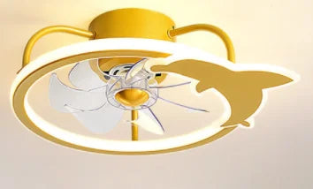 Afralia™ Smart Ceiling Fan Light with Remote Control, Electric Fan for Home, Children's Bedroom