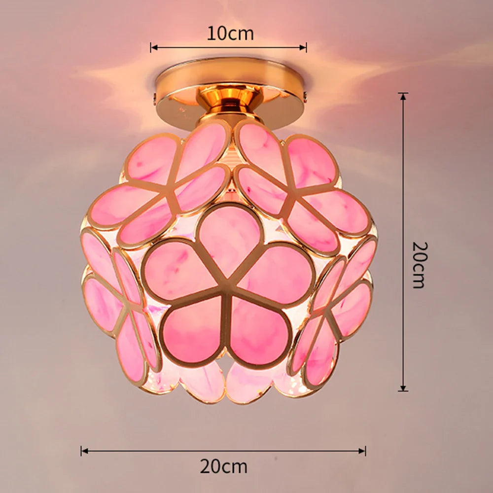 Afralia™ Crystal Petal Ceiling Light: Modern LED Lamps for Bedroom, Living Room, Corridor & Balcony
