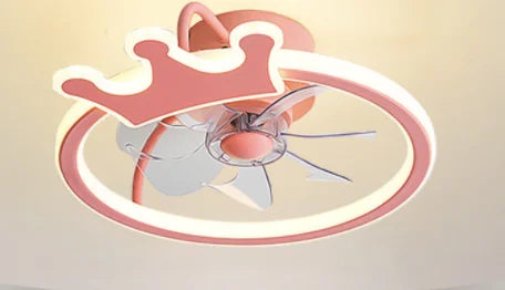 Afralia™ Smart Ceiling Fan Light with Remote Control, Electric Fan for Home, Children's Bedroom